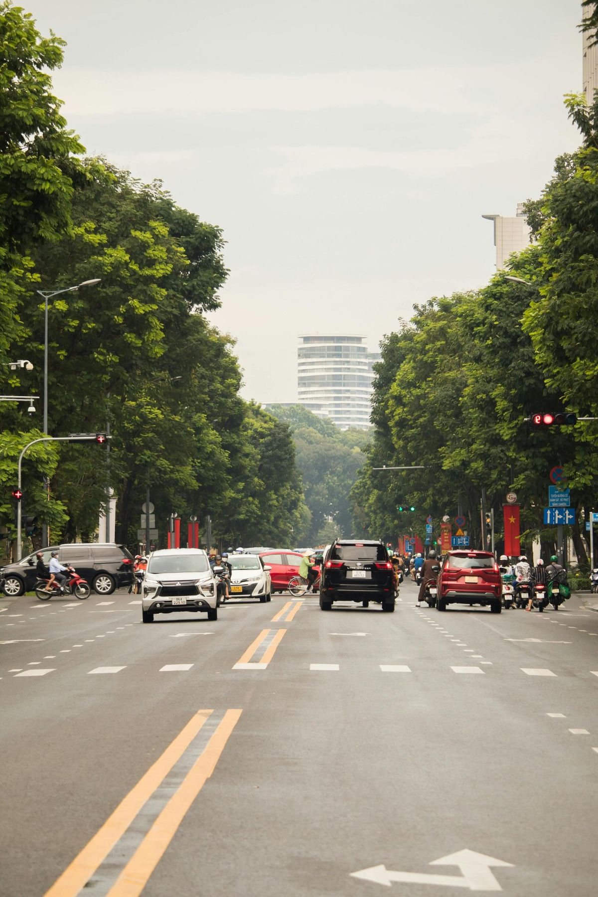 Open notebook and documents on desk with natural light